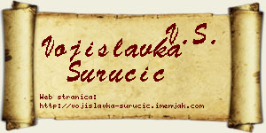 Vojislavka Suručić vizit kartica